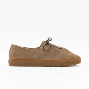 Sneakers in Suede Beige