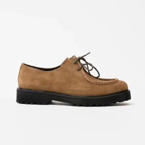 Scarponcino Derby in Suede Senape