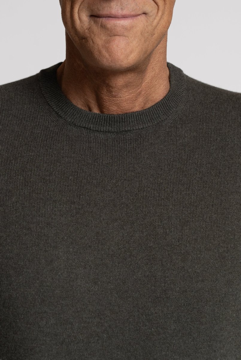 Maglia girocollo in puro cashmere Marrone - immagine 3