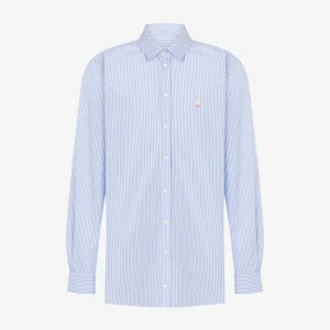 Camicia in popeline Goose Embroidery