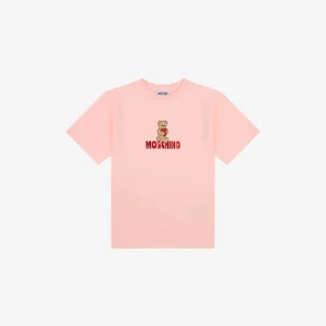 Maxi t-shirt in jersey di cotone Moschino Teddy Bear