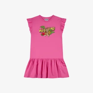 Abito in jersey di cotone Moschino Teddy Bear