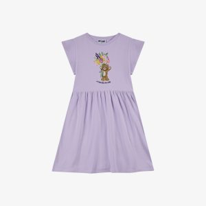 Abito in piquet di cotone Moschino Teddy Bear