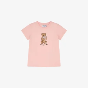 T-shirt in jersey di cotone Moschino Teddy Bear