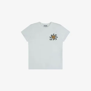 T-shirt in jersey di cotone Moschino Teddy Bear