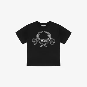 T-shirt in jersey di cotone Laurel Crown
