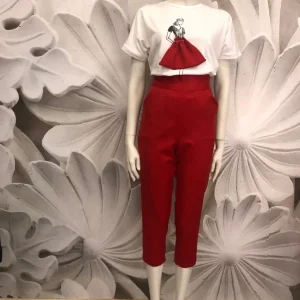Pantaloni capri Christy in fresco lana 102’s
