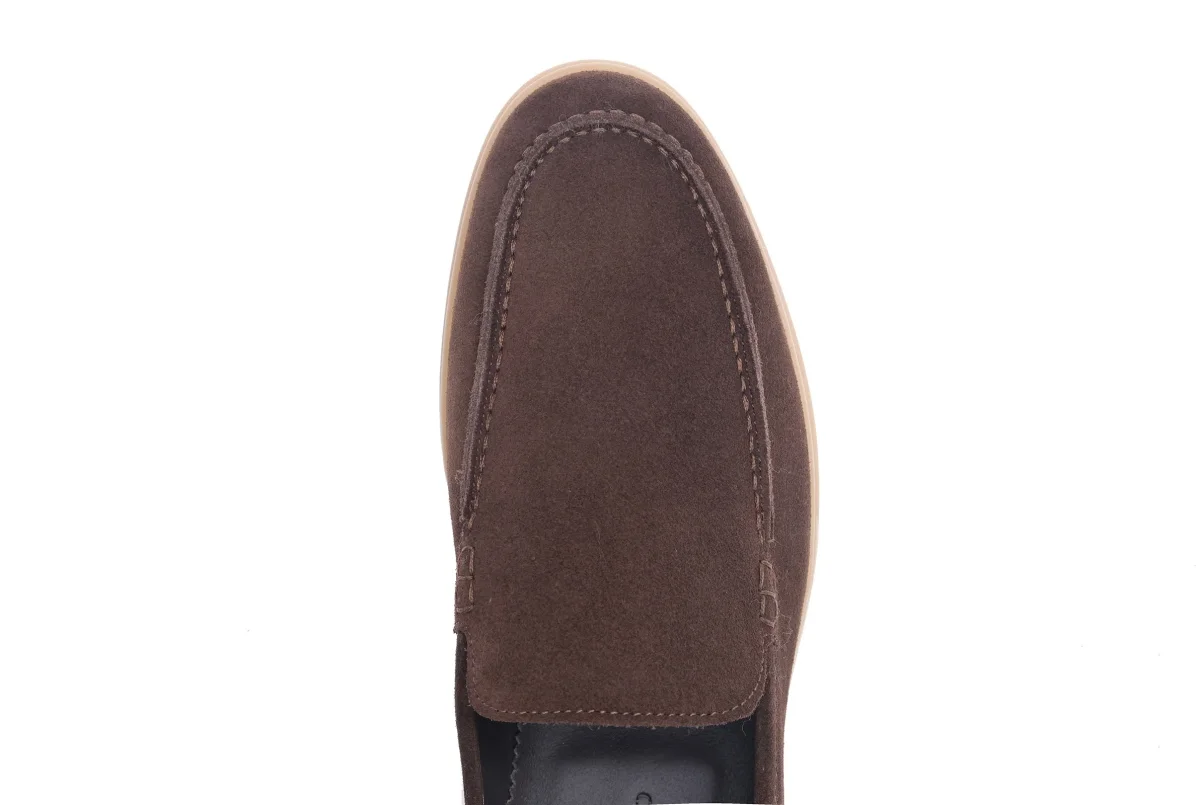 Mocassino suede Moro - immagine 4