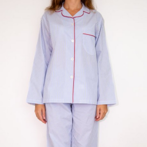 Pigiama lungo donna in tessuto Olympia art. 552 in puro cotone