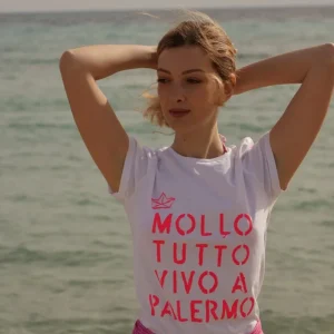T-shirt Mollo Tutto vivo a Palermo (Donna)