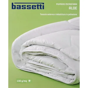 Piumone Bassetti 130 g/mq in microfibra con trattamento all'Aloe Vera