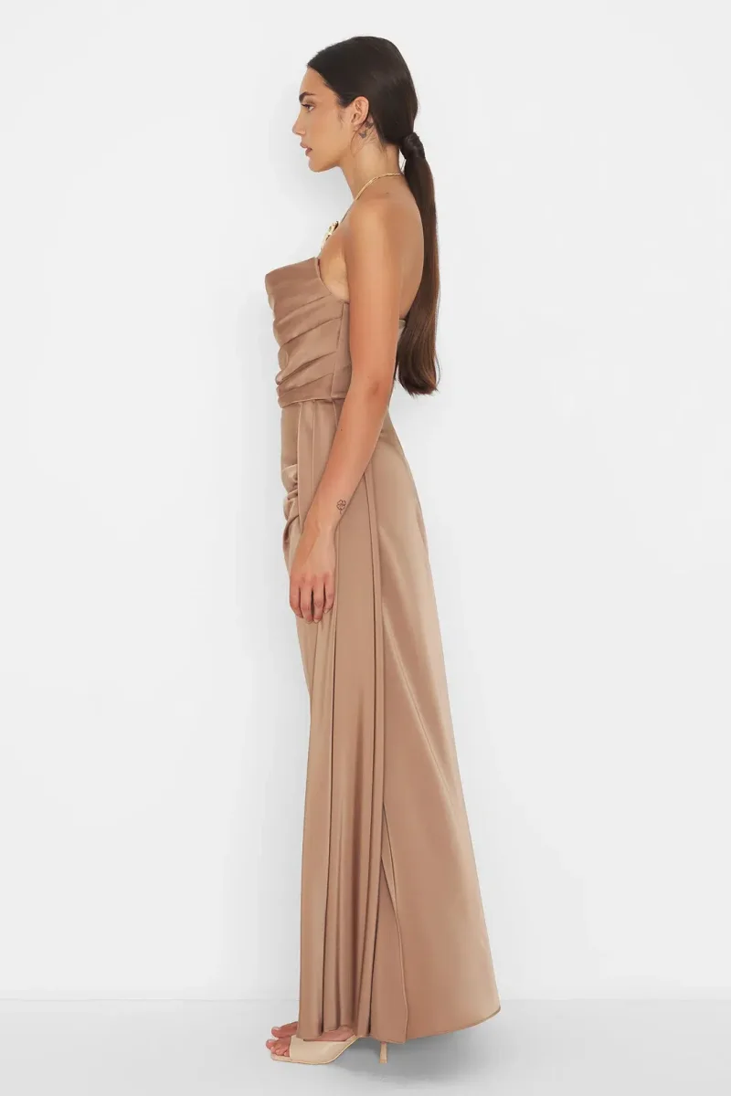 Event Dress Light Coffee - immagine 3