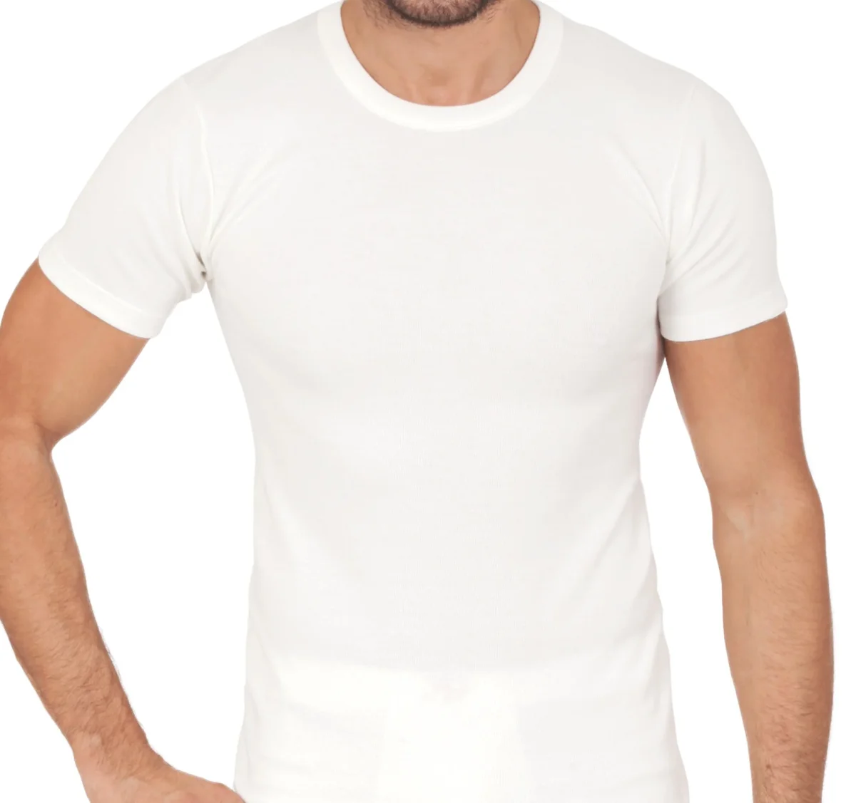 T-shirt girocollo Uomo cotone / lana Ma.Re art. 460